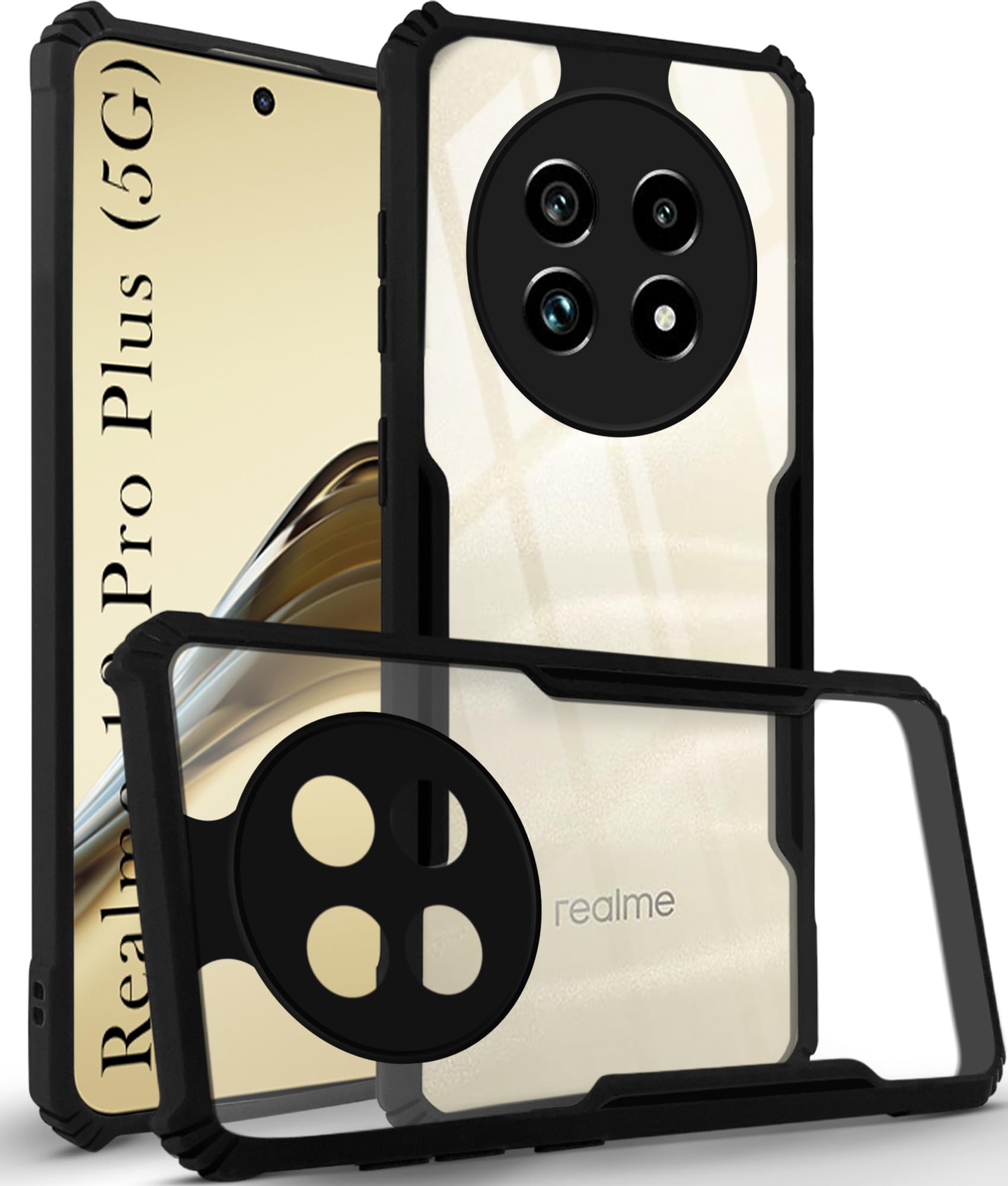 Jkobi Back Cover Case for Realme 13 Pro Plus 5G (Shockproof with Polycarbonate Clear Panel | Professional Black) (B0DC474HWR) Amazon Price History, Amazon Price Tracker