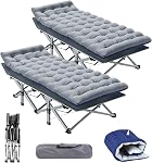 NAIZEA Folding Camping Cots for Adults Heavy Duty Cot, Portable Sleeping Cots Folding Outdoor Bed with Carry Bag, Folding Camping Bed Guest Bed Military Cot Tent Cots for Indoor & Outdoor