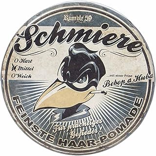 Rumble59 Lubrique Pomade - Cera para hombre para cabello medio fuerte, peinado de pelo con cera para hombre, 140 ml