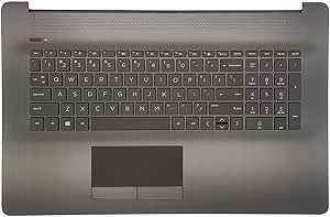 Replacement Upper Case Palmrest For HP 17-by/17-ca Series Laptops - With Keyboard & Touchpad L92785-001