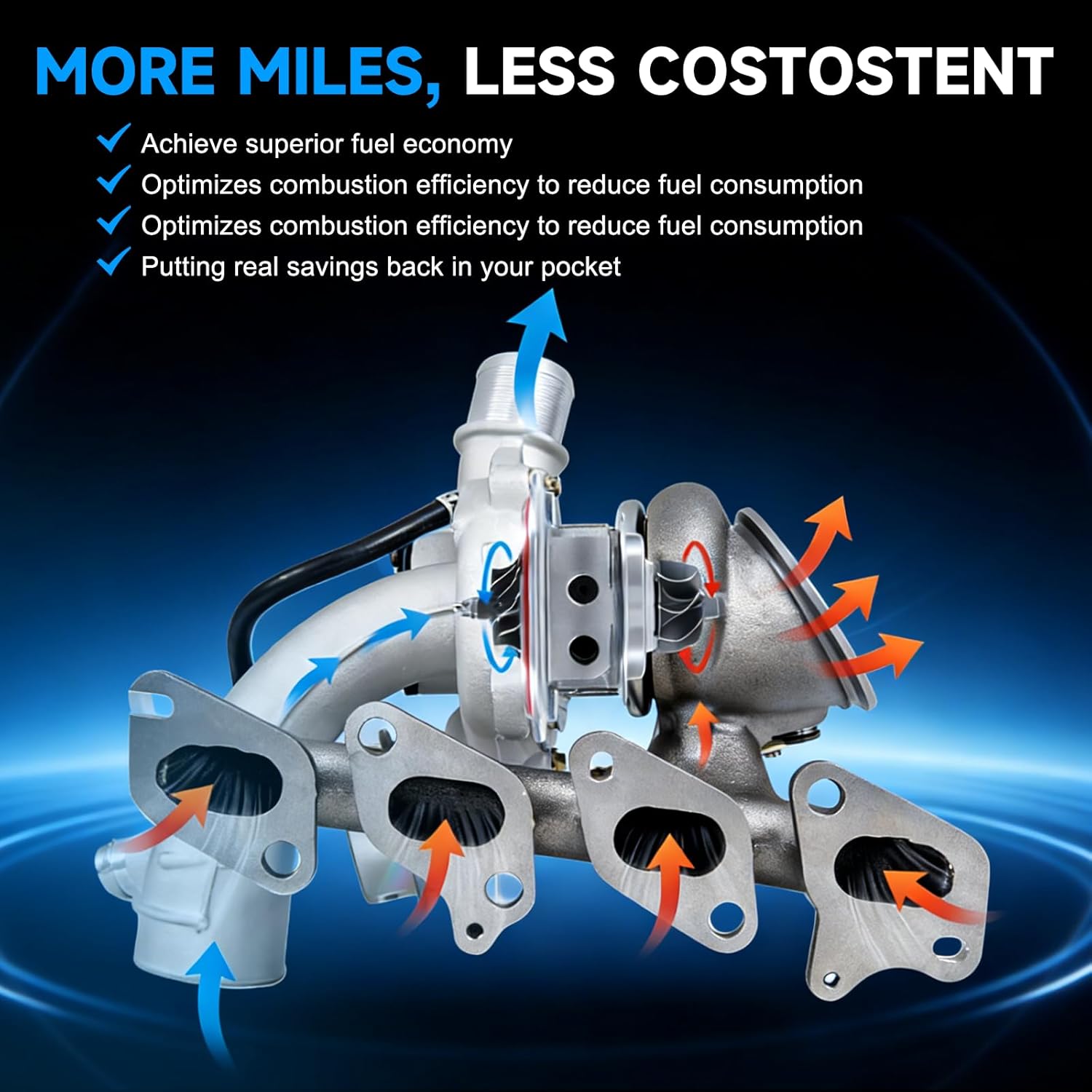 Turbo Turbocharger for 2009-2016 A4 A5 A6 Quattro Allroad Q5 L4 2.0L with CDNB CDNC CAEA CAEB CFKA Engine - Replaces# 06H145702L, 06H145702G, 53039700291, 53039880291