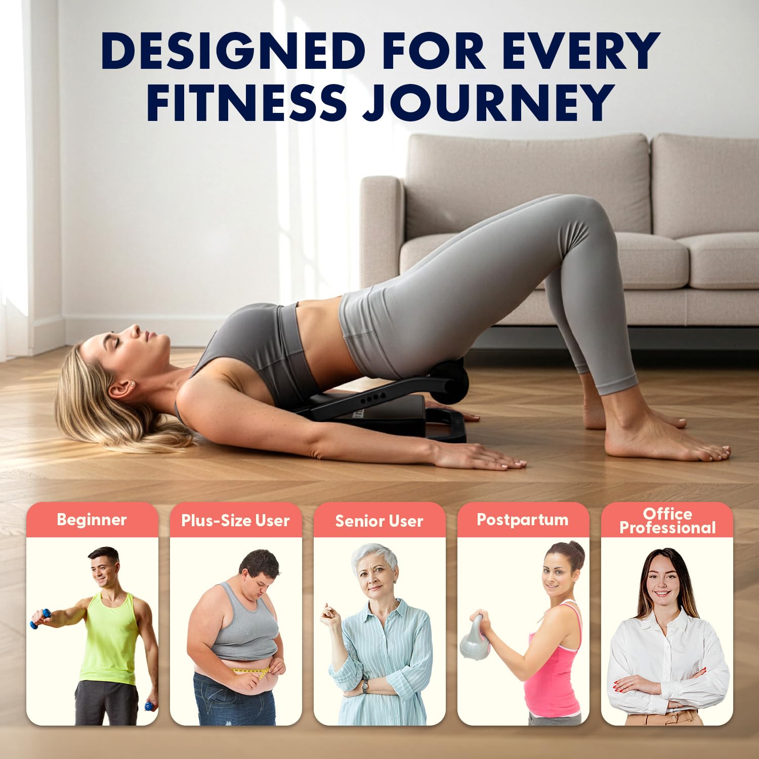Squatz Ab Machine for Stomach Workout – Core & Sit-Up Exercise