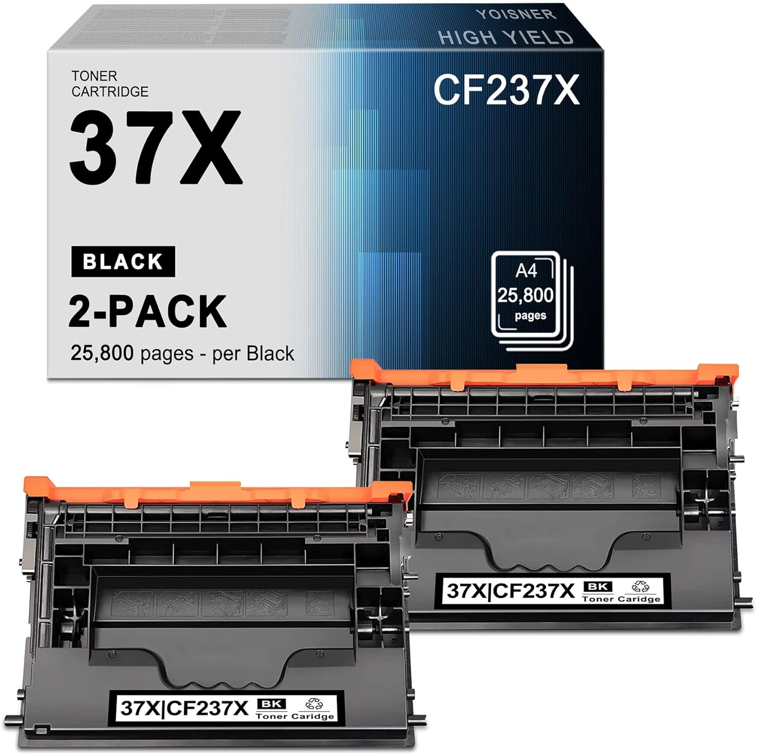 Amazon.com: YOISNER Compatible 37X CF237X Toner Cartridge Replacement ...