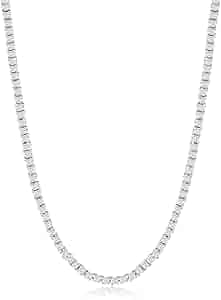 Amazon.com: NYC Sterling Women's Magnificent 2mm Round Cubic