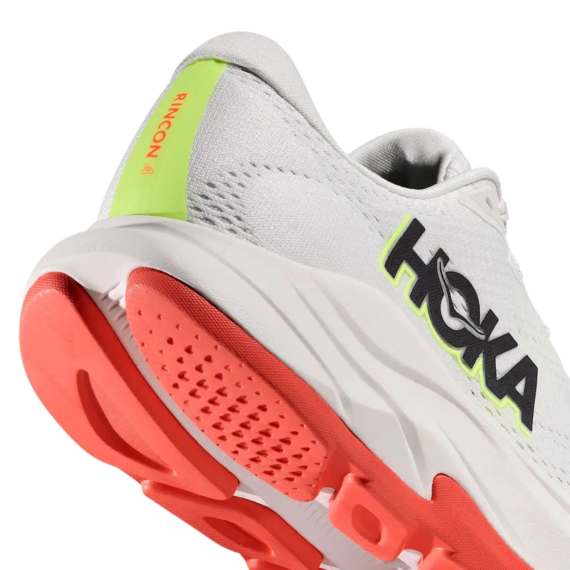 HOKA Rincon 4 Scarpe da Running Donna, Bianco/Nero/Rosso - 1155131-FYZ