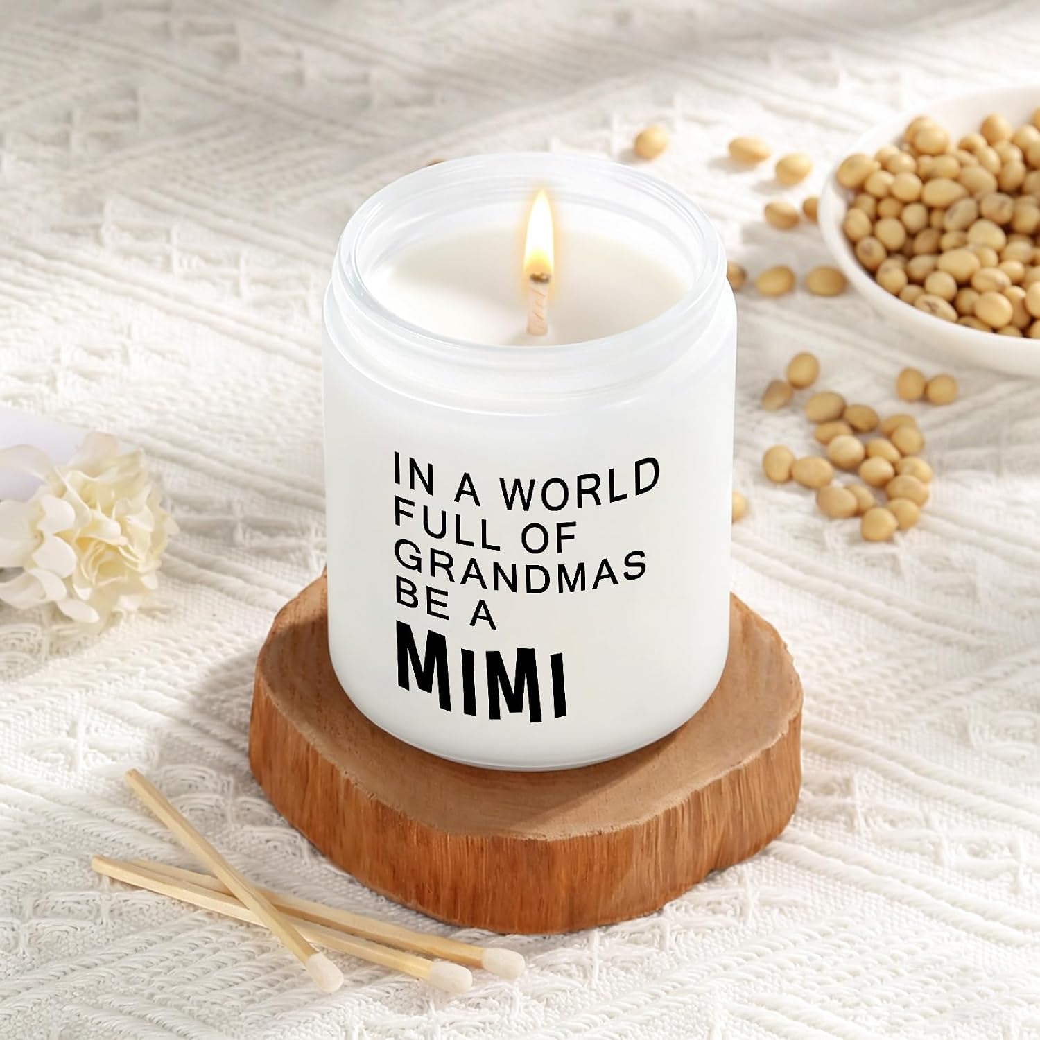 Mimi Gifts, Funny Birthday Anniversary Mothers Day Gifts for Mimi, Grandma, Nana, Grandmother, Birthday Christmas Anniversary Thanksgiving Candle Gift