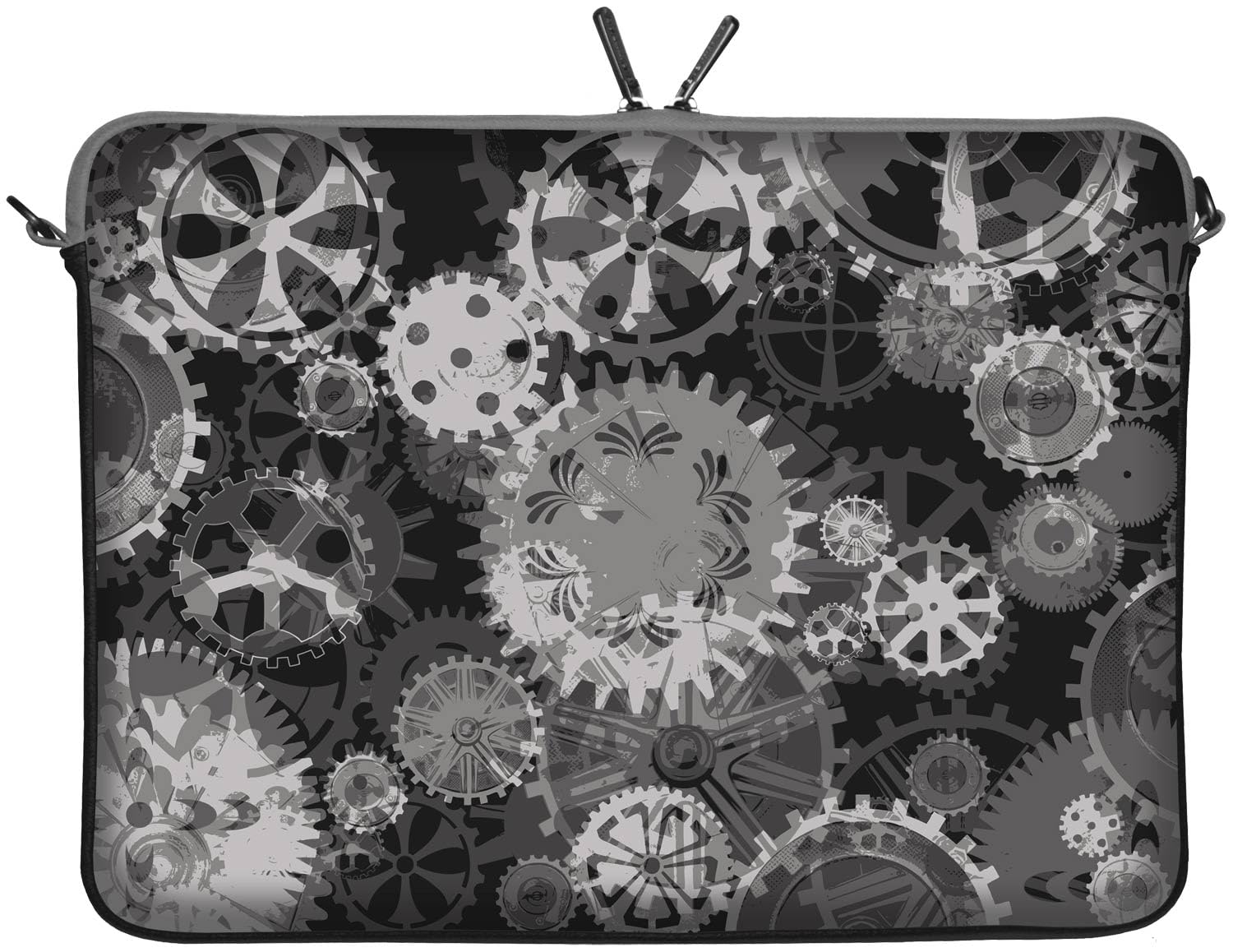 LS118-15 Mechanics Designer MacBook Pro 15 cali pokrowiec z neoprenu do 39,1 cm (15,6 cala) Mac Book etui ochronne PC Case Cover szary