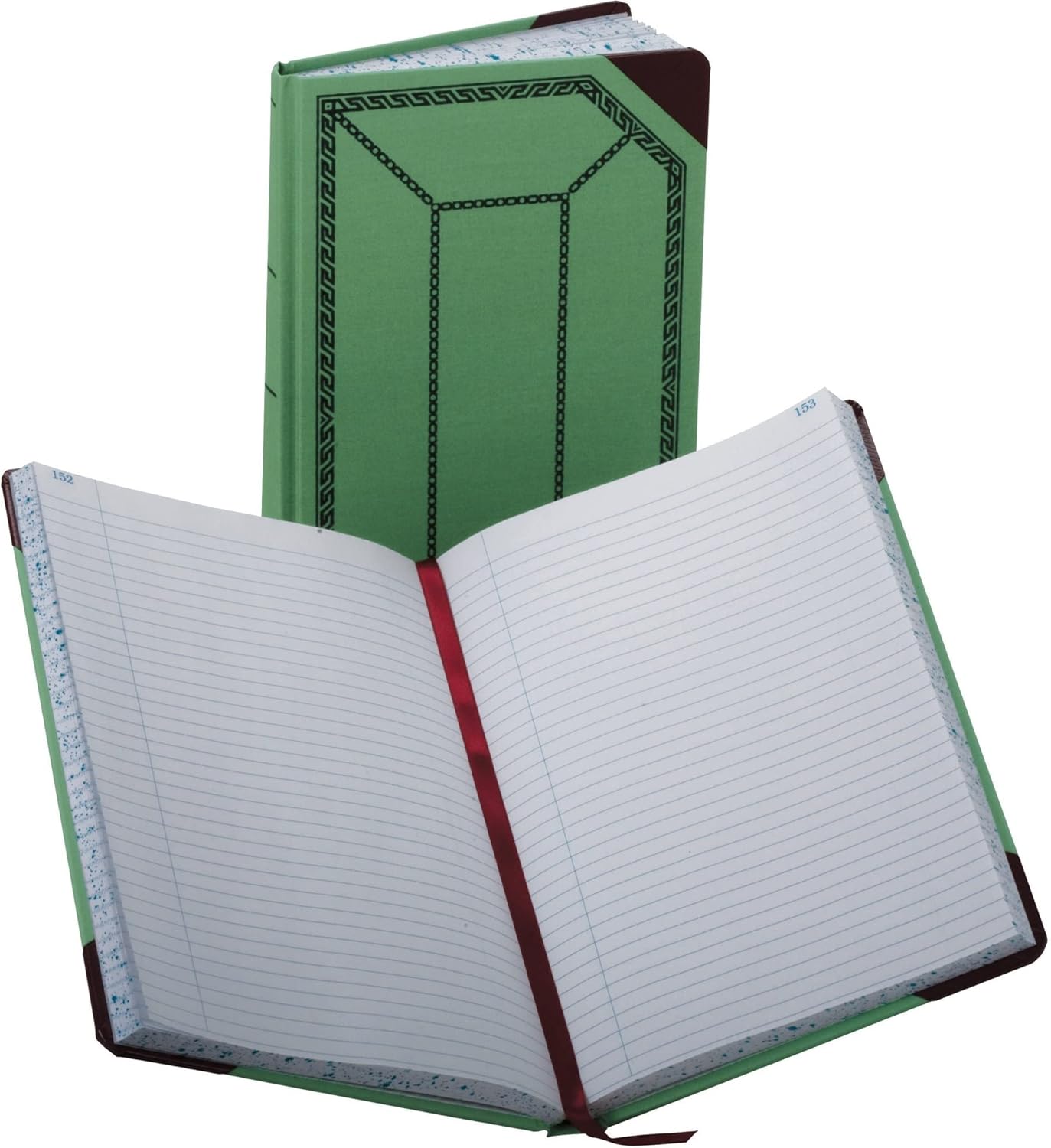 Boorum & Pease® Canvas Account Book, Record, 16 Lb, 12 1/2" x 7 5/8", 300 Pages, Blue : Account Book Journal : Office Products