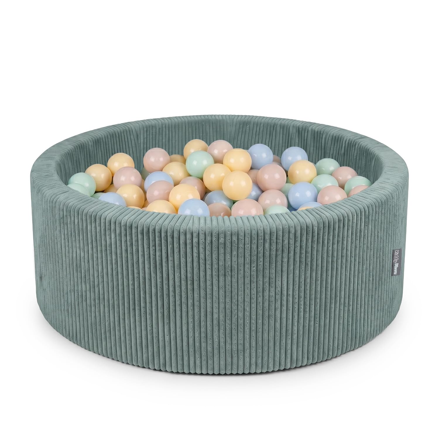 KiddyMoon Piscina Bambini Lavabile 90 X 30 Cm Con 200 Palline, Piscina Con Palline Per Bambini, Gioco Da Interno In Schiuma, Facile Da Pulire