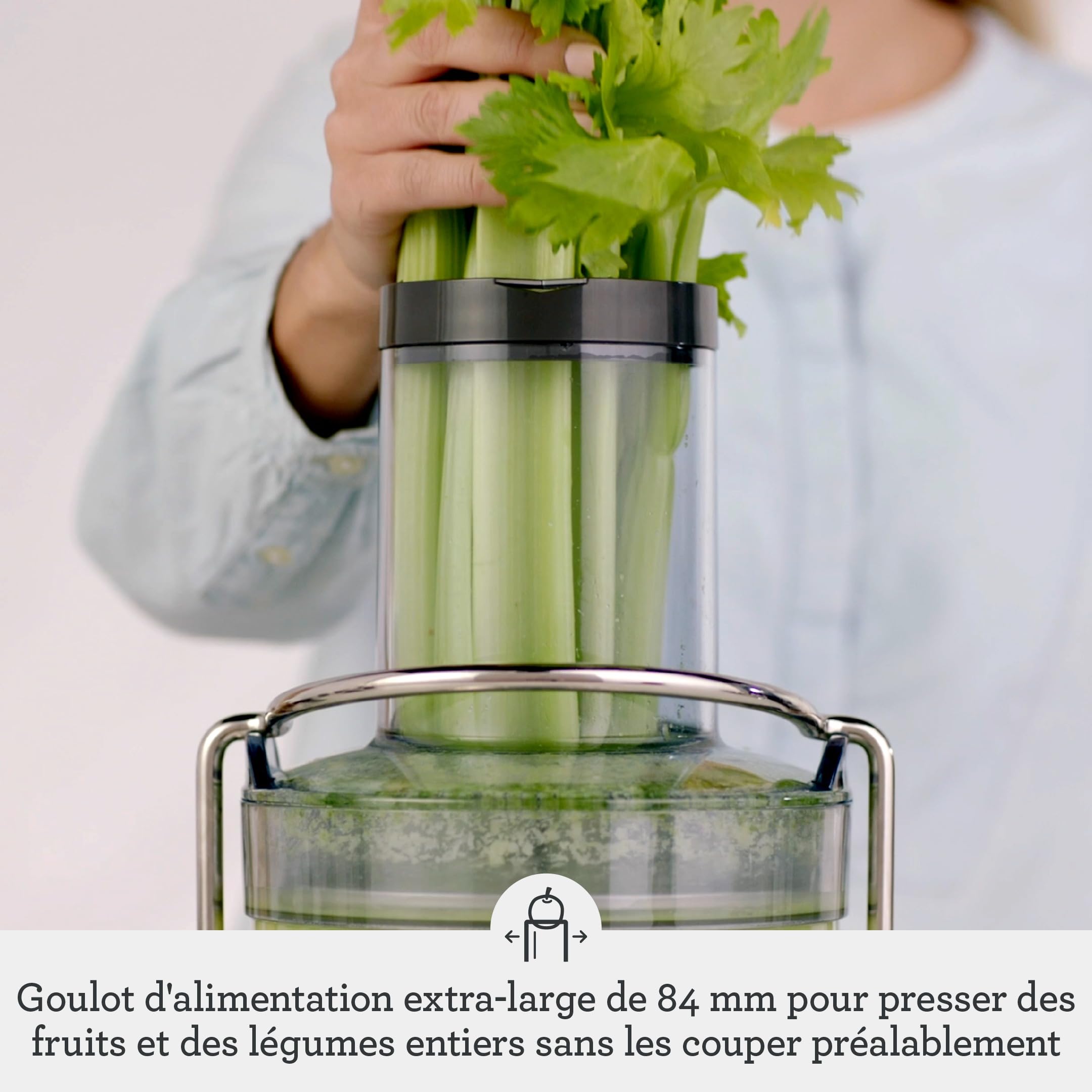 Sage - The Nutri Juicer Cold - Presse-Agrumes - Extracteur de Jus - Smoothies - Argent