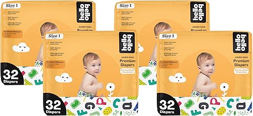 Miniatura 20 de Hello Bello Pañales, Talla 4 (22-37 lbs) Superstars – Paquete de Valor de 84 Unidades de Pañales Desechables Premium para Bebé, Hipoalergénicos