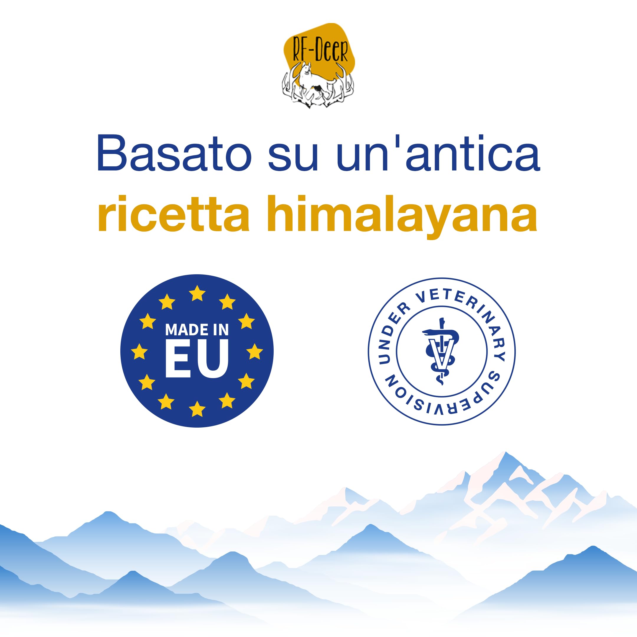 RF-Deer Formaggio himalayano per cani, ricetta tradizionale, XL, 3 pezzi | Ricetta himalayana, latte vaccino, senza glutine, lattosio né OGM, essiccato in affumicatoio, snack da masticare duro