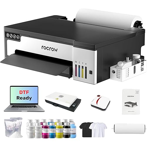 InkSonic L13 DTF Printer Machine, XP600 Printhead Faster and More Stable Than L1800, A3 T-Shirts Printing Machine with Laptop & Oven, Direct to Film, 2025 Beginner Friendly Design, L18058