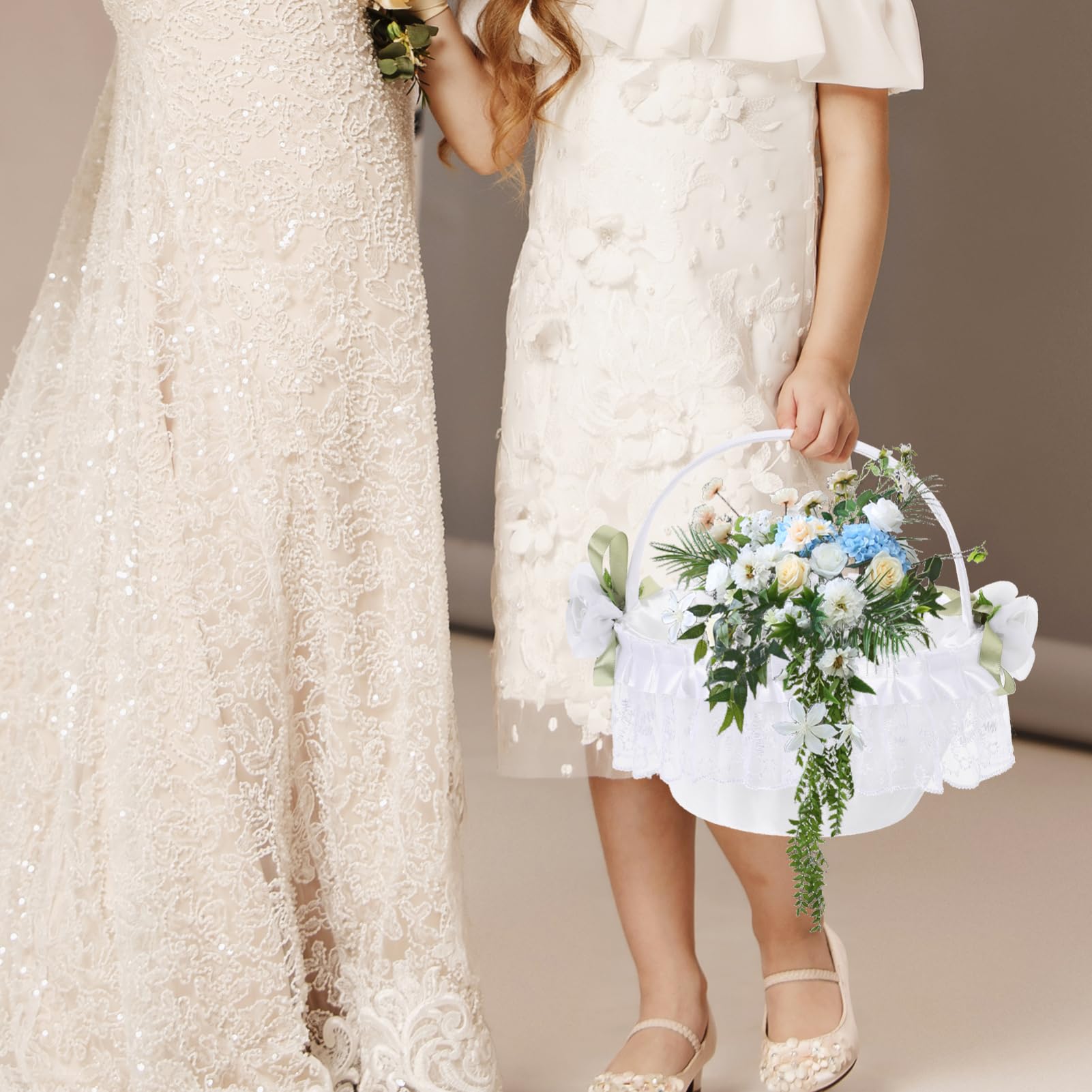 Alipis 4stücke Eleganter Hochzeitsblumenkorb Mit -design Handgefertigter Tragkorb Für Blumen Und Für Hochzeiten Und Feiern