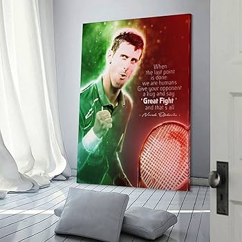 Amazon.co.jp: テニス選手ノバク・ジョコビッチの名言キャリアポスター