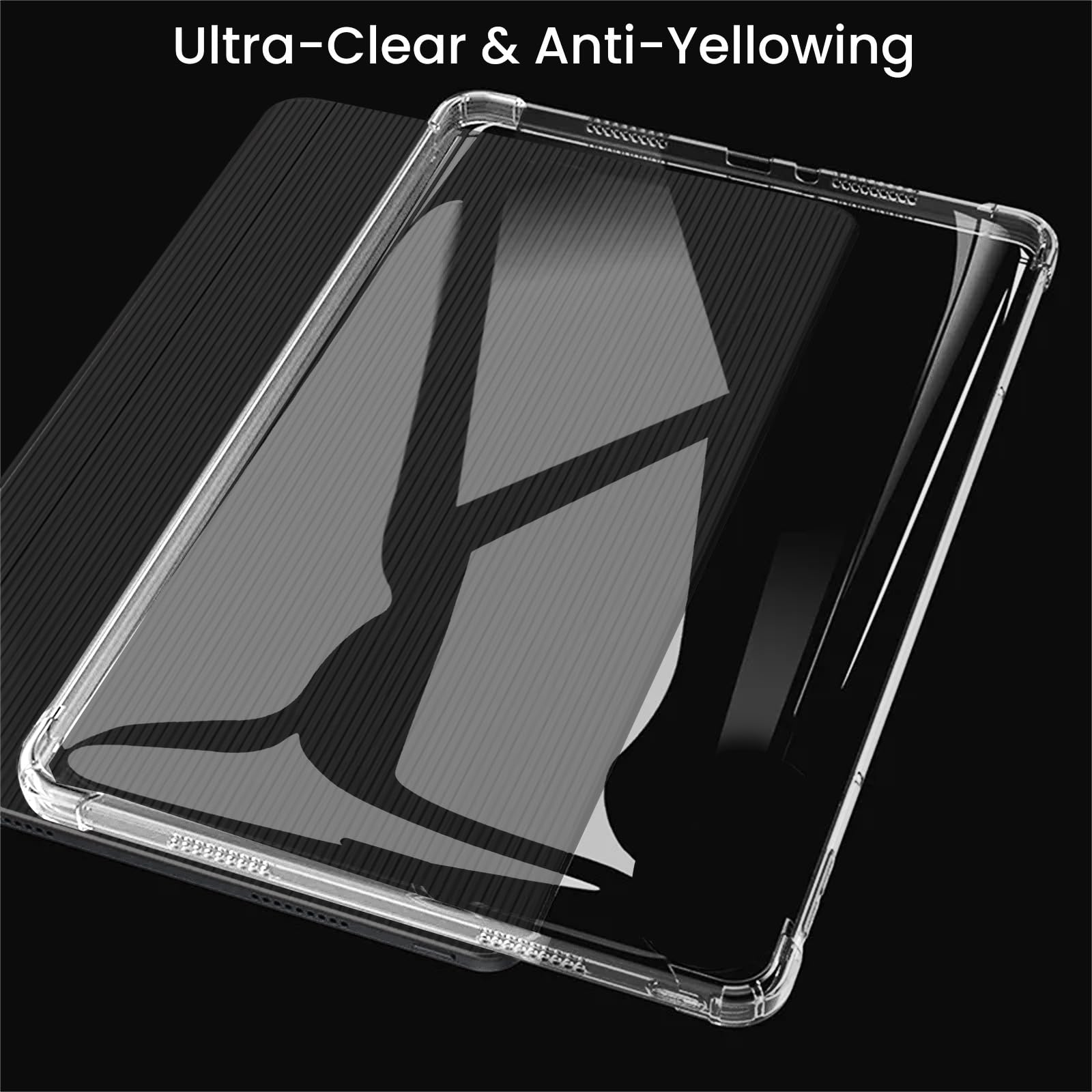 MEMELOKA Funda para Pocketbook InkPad 4/Color 3/Color 2 + Cristal Templado, Carcasa TPU Transparente Flexible Anti-arañazos con Esquinas Reforzadas, Silicona Ultrafina Anti-Choques Funda — view 3