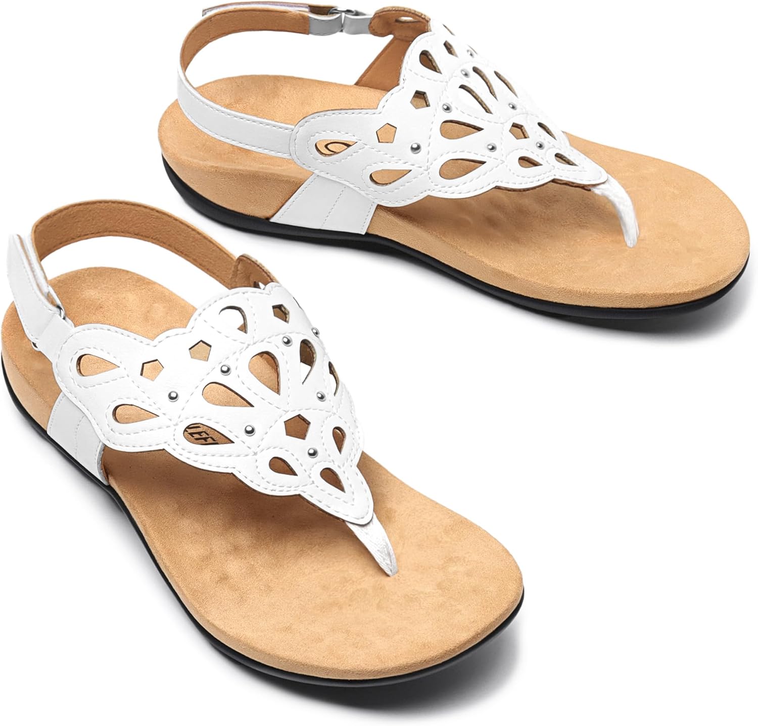 Athlefit Orthopedic Sandals for Women Summer Adjustable Orthotic Thong Sandals with Arch Support - Image 6