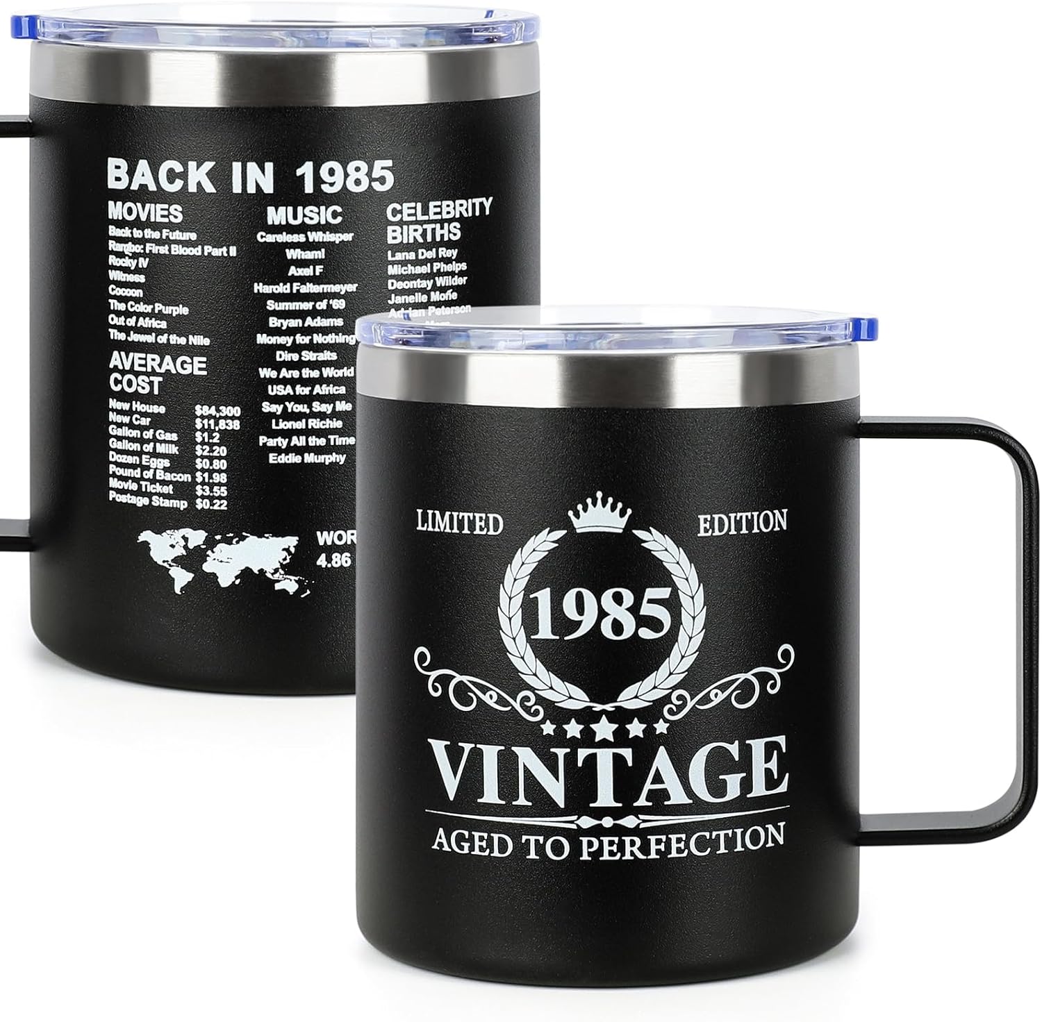 40th Birthday Gifts for Men Women - 1985 40th Birthday Gifts for Him Her - 40 Year Old Party Decorations Bday Gift for Men Women Turning 40 Gift Cup - 12OZ Vintage Mug