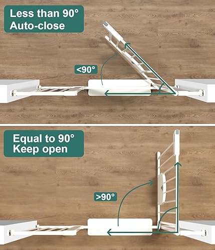 Miniatura 2 de Puerta de bebé con puerta de gato con cierre automático de 29.7 a 40.6 pulgadas, puerta de metal para bebé, escaleras, casa, puerta de seguridad