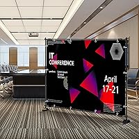 Vista 8 de VEVOR Backdrop Stand 10 x 8 Ft, Height Adjustable Background Stand with 1 Carrying Bag, Photo Backdrop for Party Wedding Studio Trade Show