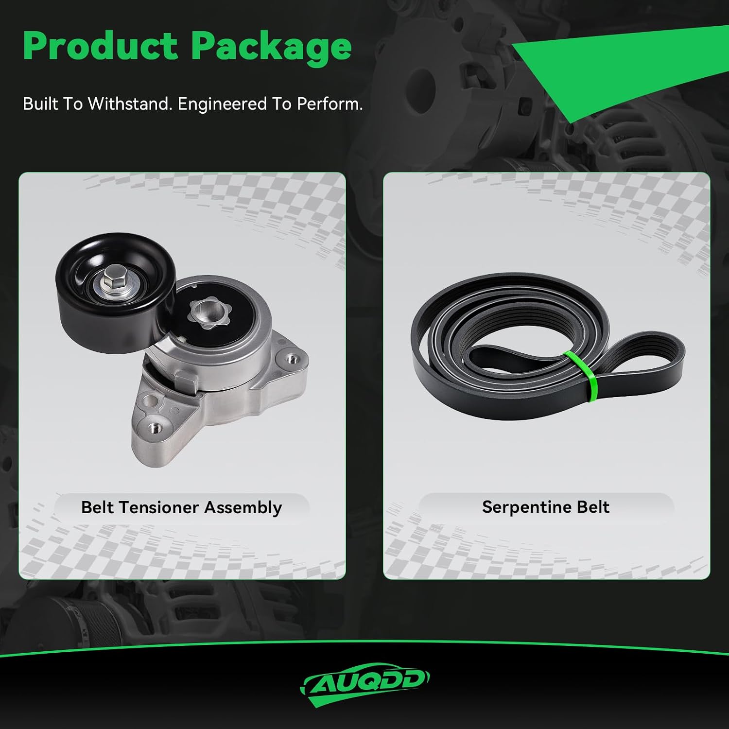 AUQDD Drive Belt Tensioner Kit Fit for 2007 2008 2009 Hon-da CR-V w/2.4L