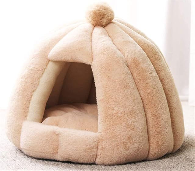 Camas para Gatos Igloo Cueva para Gatos con Capucha Cama Calefactable Cuevas y Casas de Campaña Cojines…
