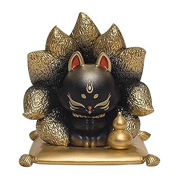 九尾女  霊狐女 女神像  妲己狐像  置物   装飾品   工芸品 美術品 Amazon.co.jp: 九尾の狐 置物 縁起物 玄関 仏壇 飾り 玉藻前 九