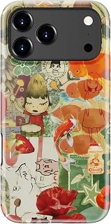 LUMARKE for iPhone 17 Pro Case,Cute Floral Cover,Wireless Charging