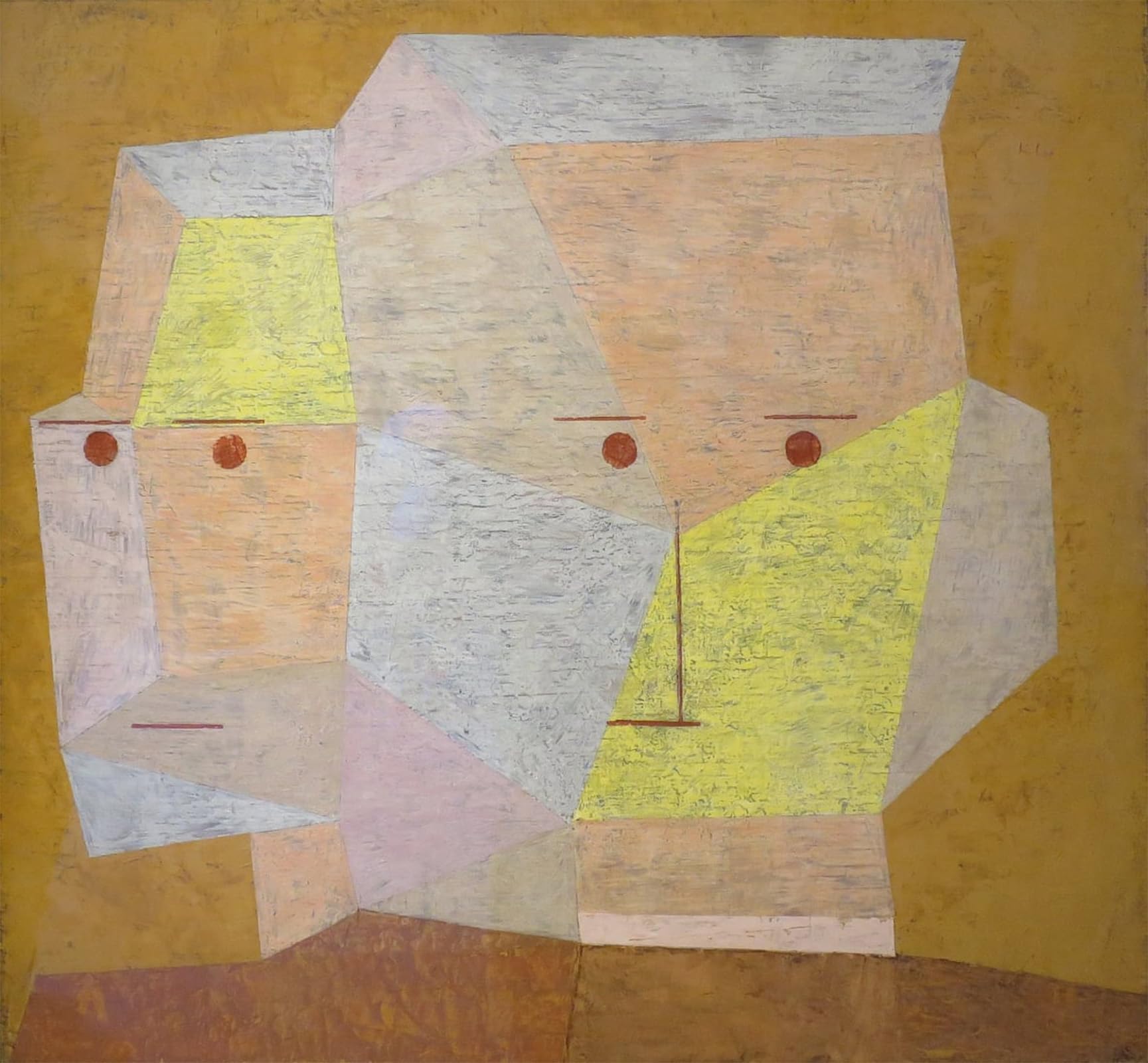 POSTERIIk Vintage Art Print Images Pictures Print Two Heads by Paul Klee Modern Colour Posters for Office Home Decor 60x90cm