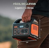 Vista 4 de Jackery Generador solar 300, batería de litio de reserva de 293 Wh con 1 panel solar SolarSaga de 100 W, 110 V/300 W, salida de CA de onda