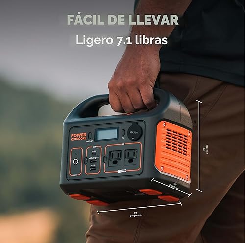Miniatura 4 de Jackery Generador solar 300, batería de litio de reserva de 293 Wh con 1 panel solar SolarSaga de 100 W, 110 V/300 W, salida de CA de onda