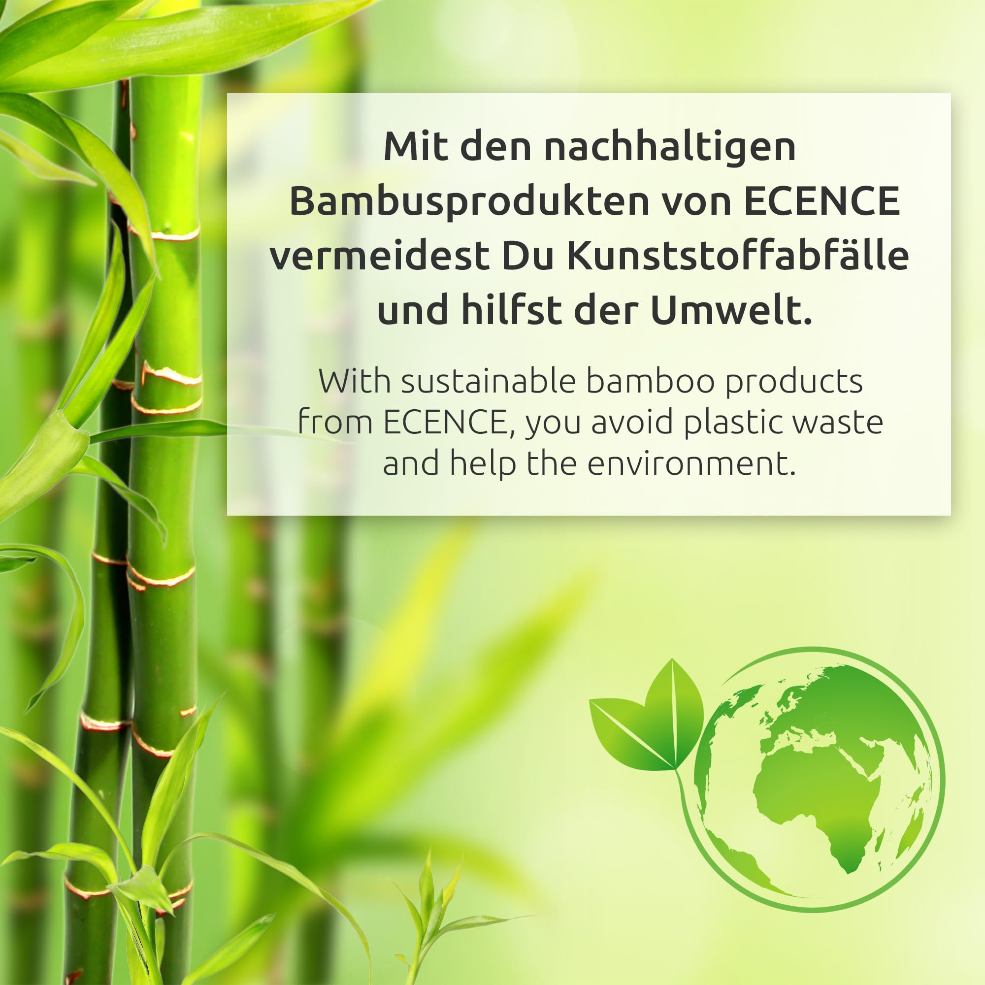 ECENCE Barra magnética para cuchillos bambú - 40cm - súper adherente - Barra para herramientas - Imán Cuchillos Instalación opcional con cinta adhesiva o tornillos