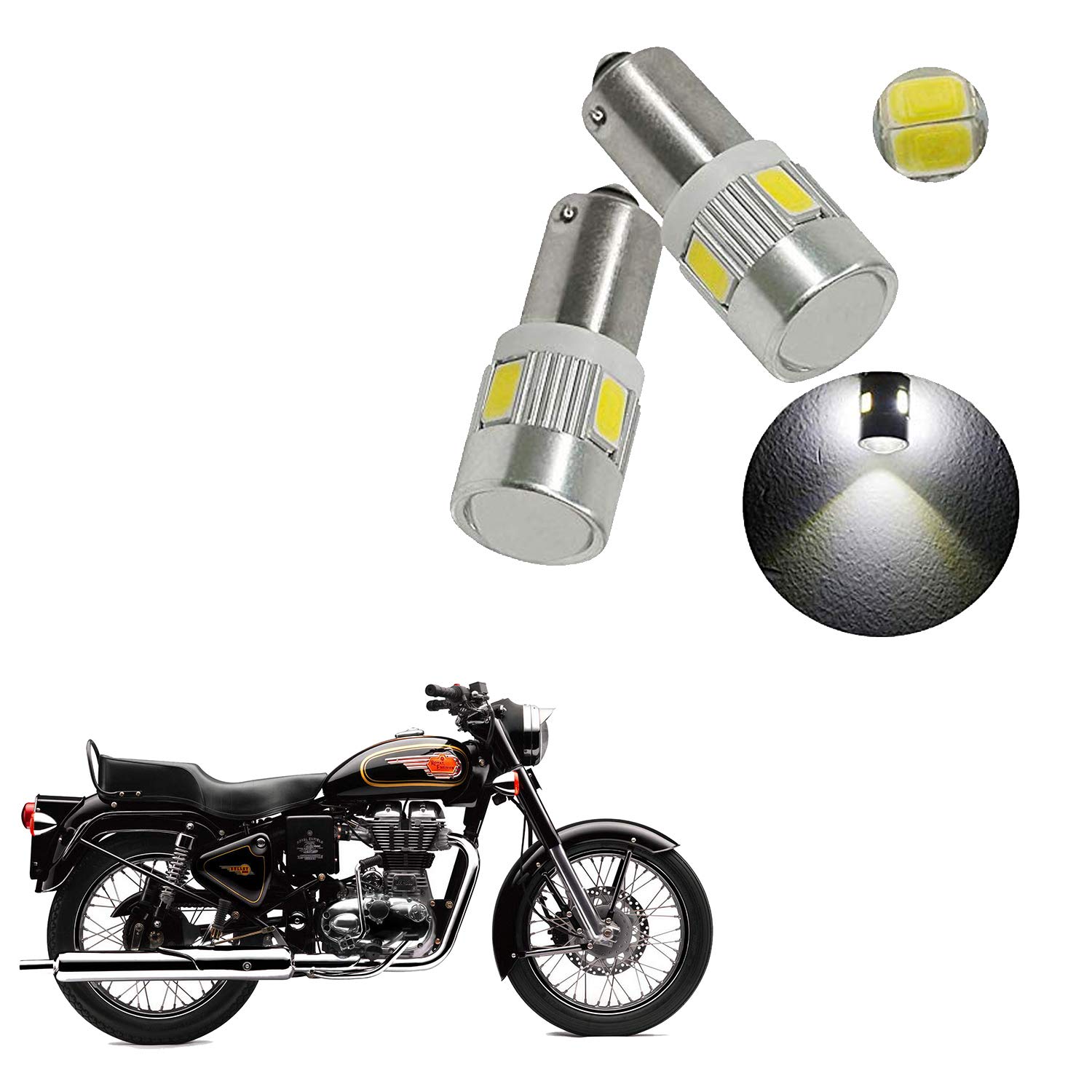 Vagary SMD 6 LED Car/Bike Parking Lights Bulb for Royal Enfield Bullet