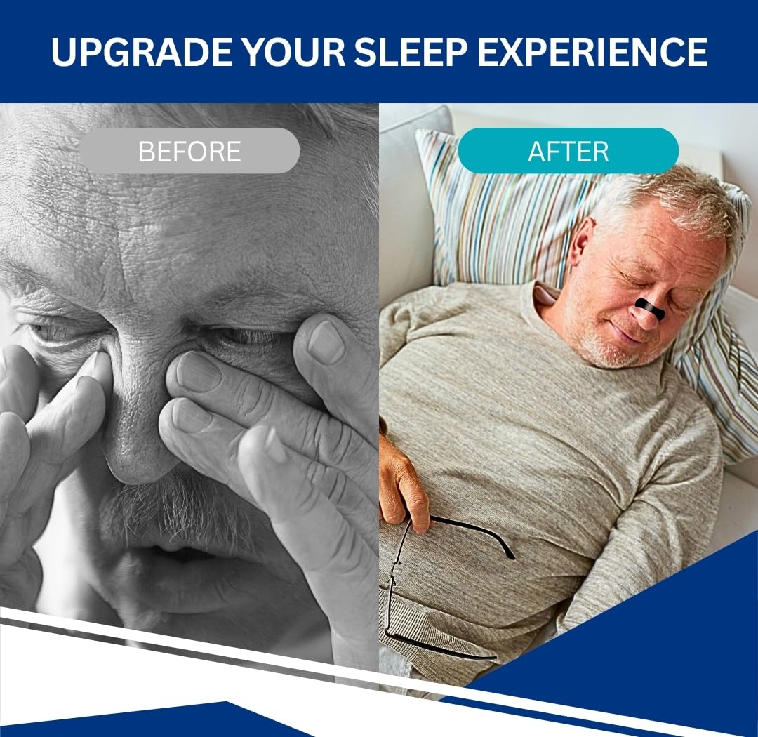 Skyis Tiras nasales para respirar, paquete de 60 tiras para dormir, para deportes, dormir, oficina
