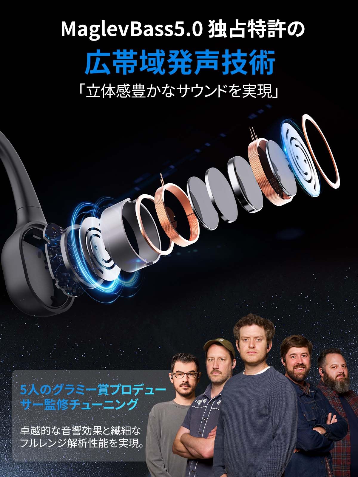 ⭐️新品 Mojawa RunPlus 骨伝導イヤホン IP68防水 水陸両用 日本初上陸』MOJAWA Run Plus 骨伝導イヤホン イヤホン