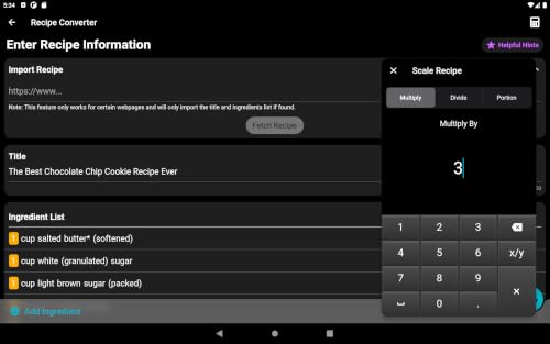 Recipe Calculator