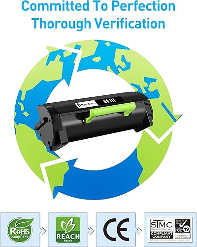 Miniatura 4 de Cartucho de tóner 601H (60F1H00) compatible con impresoras Lexmark MX310dn, MX410de, MX510de, MX511de, MX511dhe, MX511dte, MX610de, MX611de,