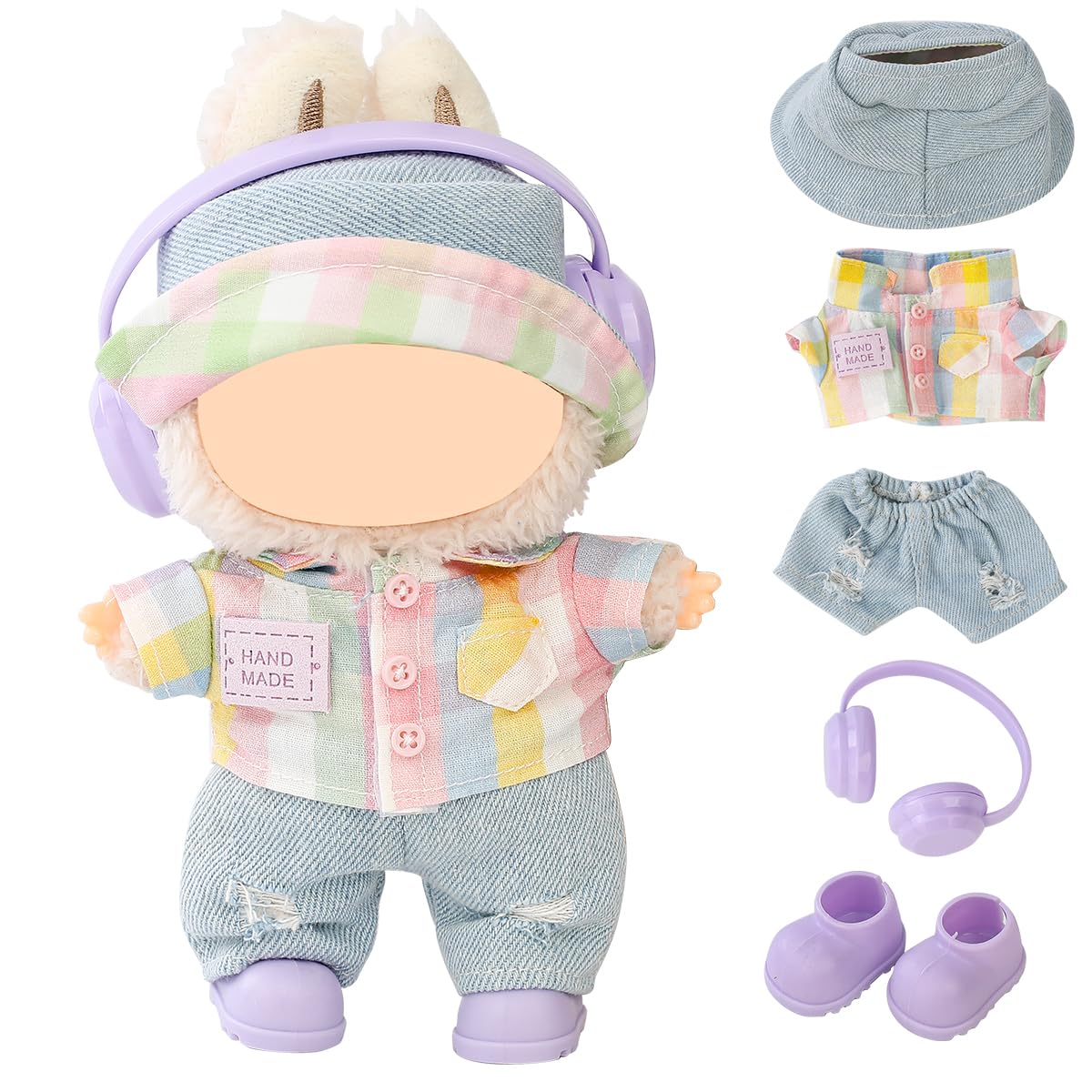 Set di vesti per bambole, vesto per bambole alla moda, accessori