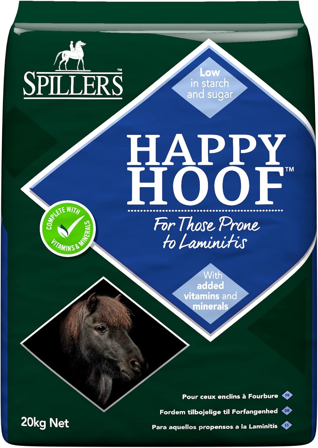 SPILLERS Happy Hoof Horse Feed 20kg High Fibre Healthy Hoof Horse Feed and Chaff Horse Food
