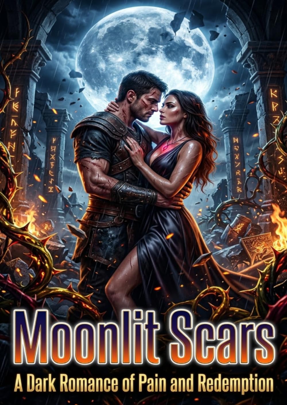 Moonlit Scars: A Dark Romance of Pain and Redemption