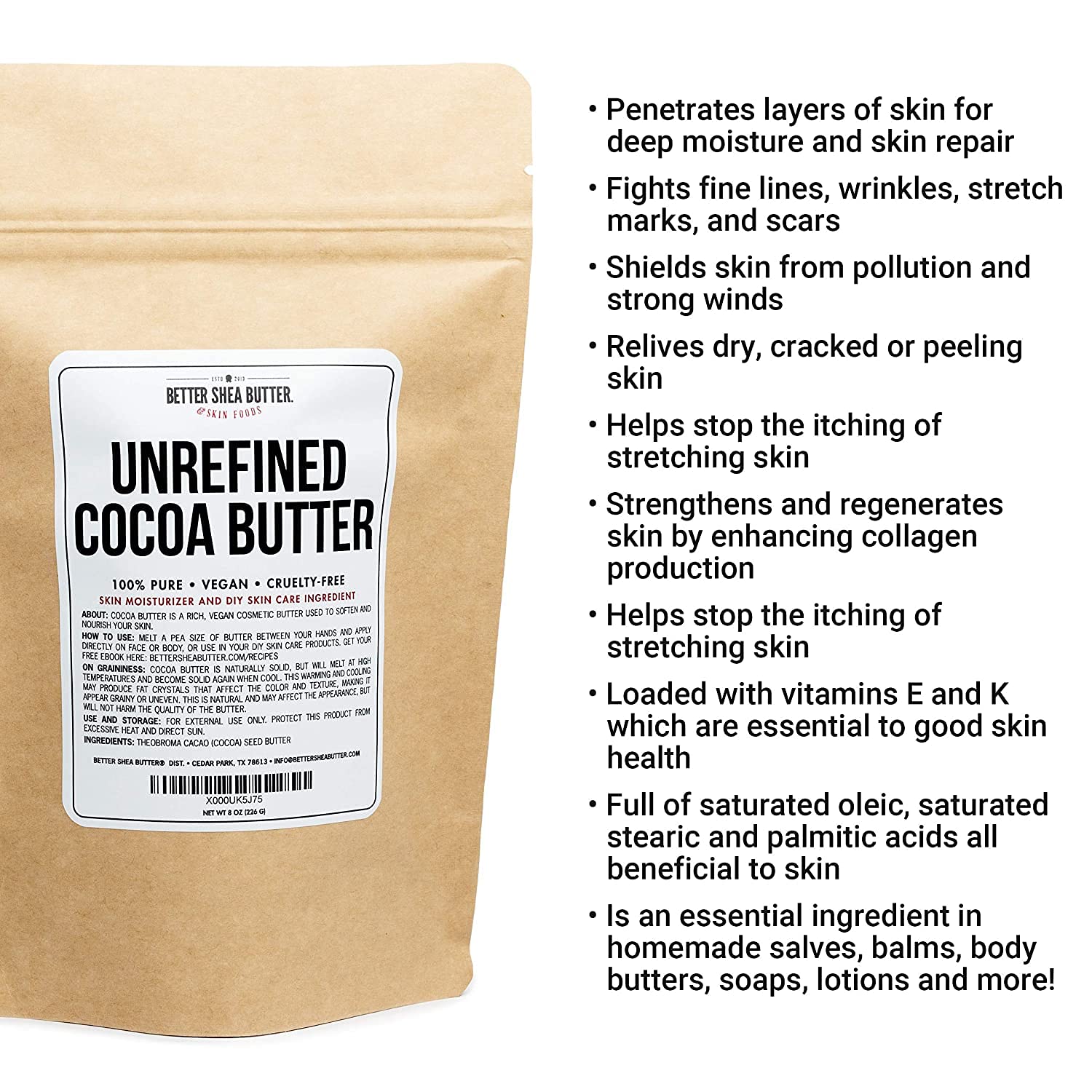 Unrefined Cocoa Butter Use on Pregnancy Stretch Marks, Make
