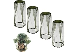 4 Pack Bug Face Netting for Outdoor Exploration