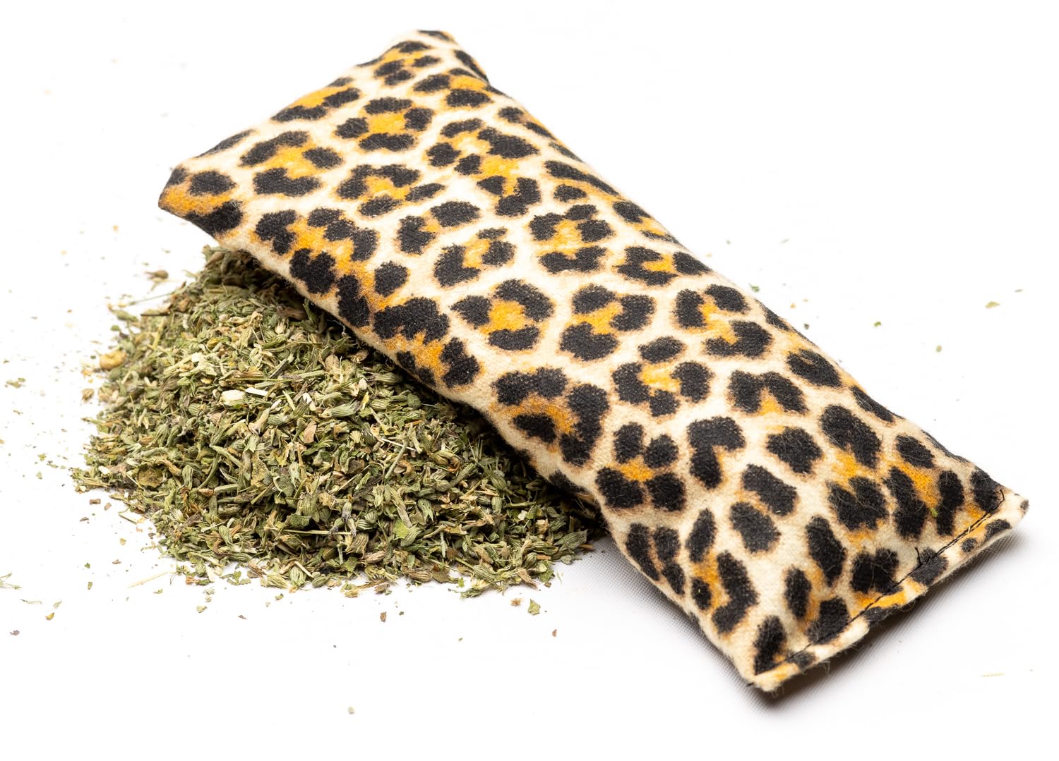 DesertUSA Purrfectly Plush Catnip Pillow – Leopard Print, 100% Catnip-Filled Toy for Cats, Soft and Durable, Encourages Play and Relaxation