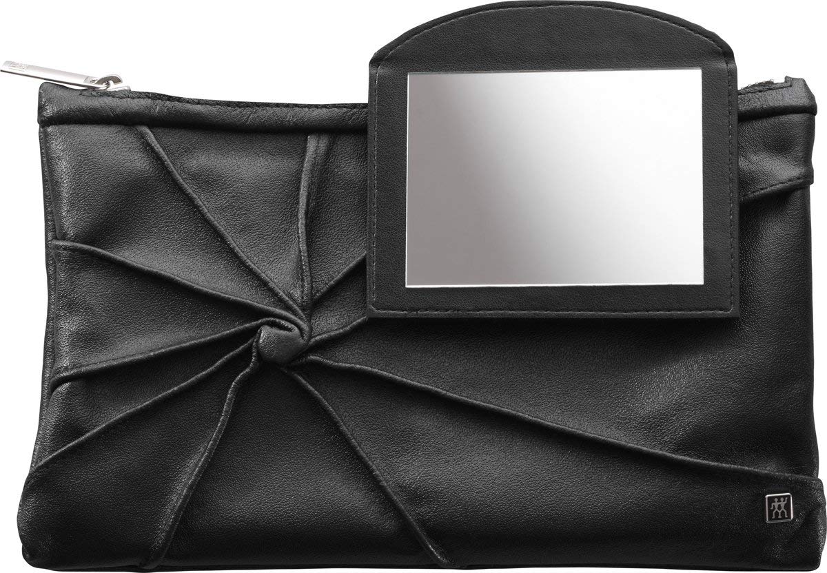 Zwilling Twinox Schminktasche Kosmetiktasche 3-tlg. schwarz Kombi-Nagelschere Pinzette schräg Saphir-Nagelfeile