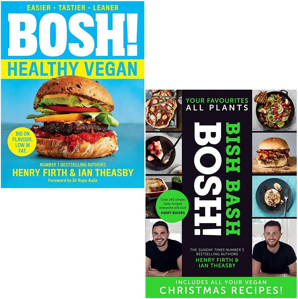 HQ Bosh! Healthy Vegan, [Hardcover] Bish Bash Bosh 2 Books Collection Set By Henry Firth, Ian Theasby