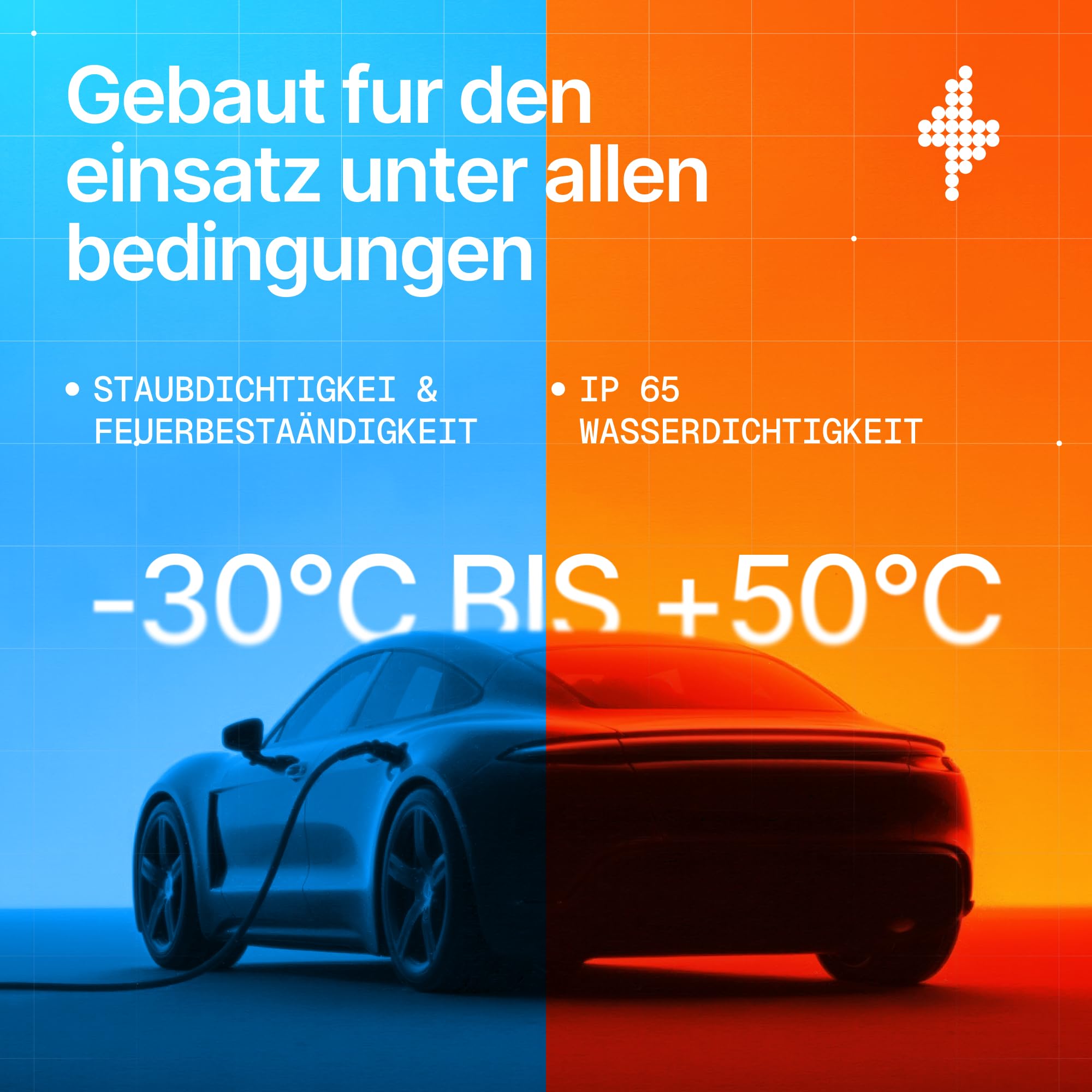 Mobile Wallbox 3,7 kW 16A Typ 2 Ladestation mit Einstellbarer Ladeleistung 8-16A, Ladekabel mit Länge 5 m mit Netzanschluss 230 V, Tragbares EV-Ladegerät für Elektroautos mit Tragetasche
