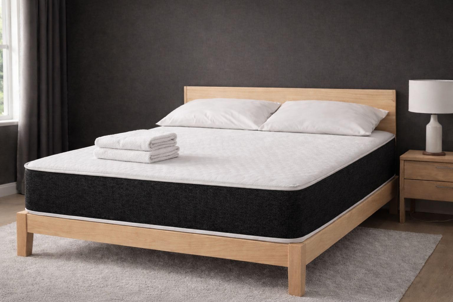 Rolo Memory Foam Hybrid Spring Mattress 7.5 Inch Medium Soft Orthopaedic Mattress – Soft Touch Quilted Top, Pressure Relief & Back Support – Single, Double, King Mattress (4FT6 Double)