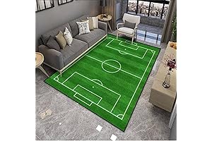 Elevated Soccer Field Rug: Elevate Your Game with Indoor-Outdoor Sports Decor