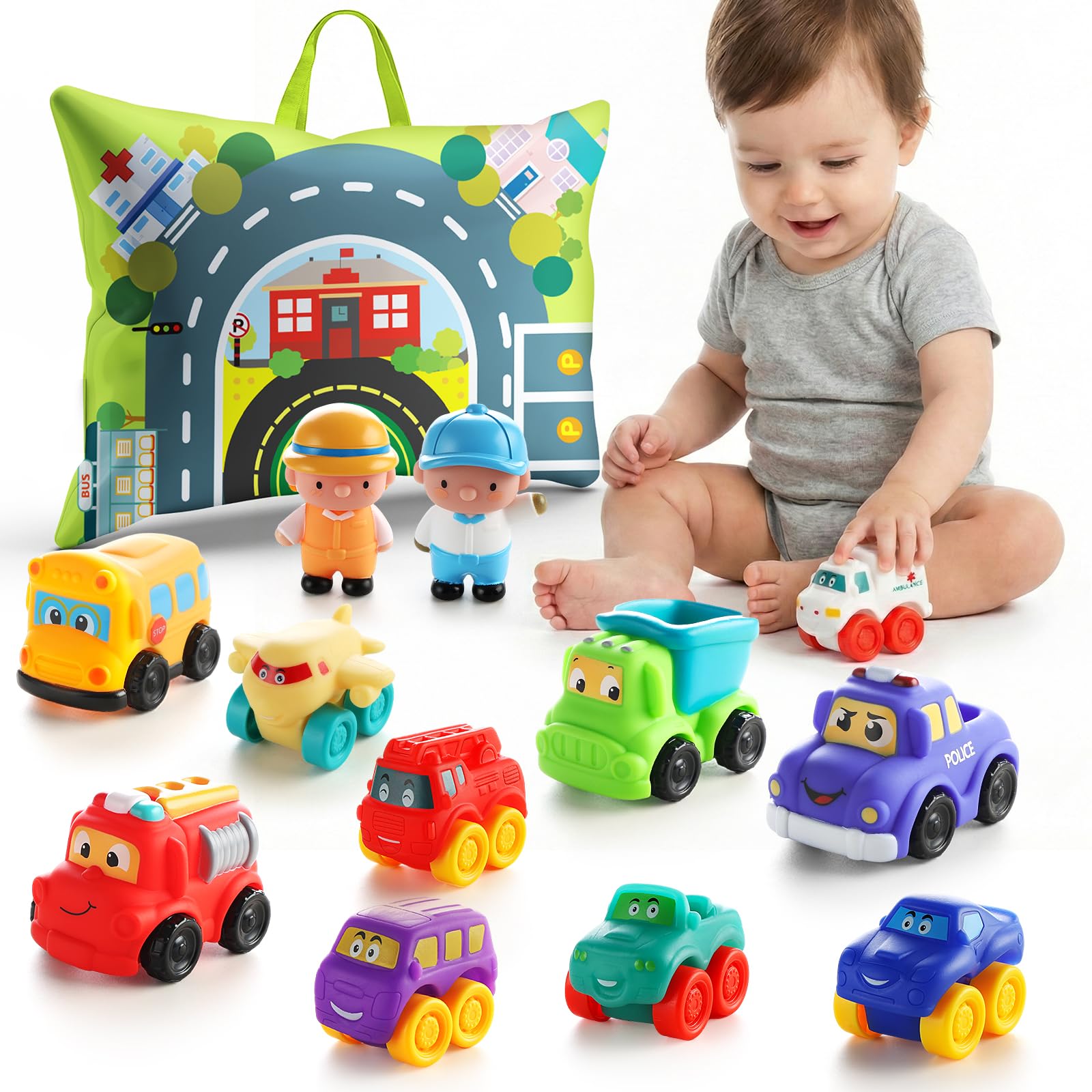 ALASOU Soft Rubber Car Toys