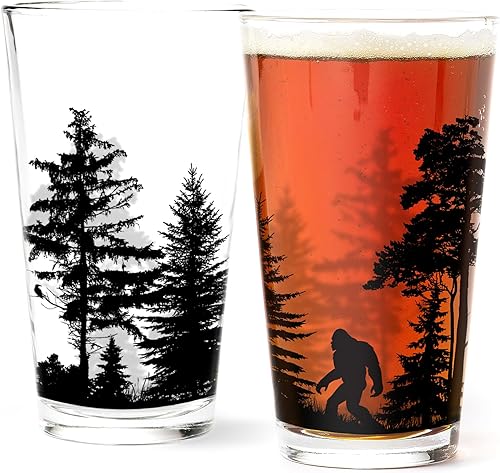 Vasos de Pinta de Black Lantern  Vasos de Cerveza para Entusiastas de la Cerveza Artesanal - Juego de Dos Vasos de 16 oz. - Vasos de Cóctel y Bebida